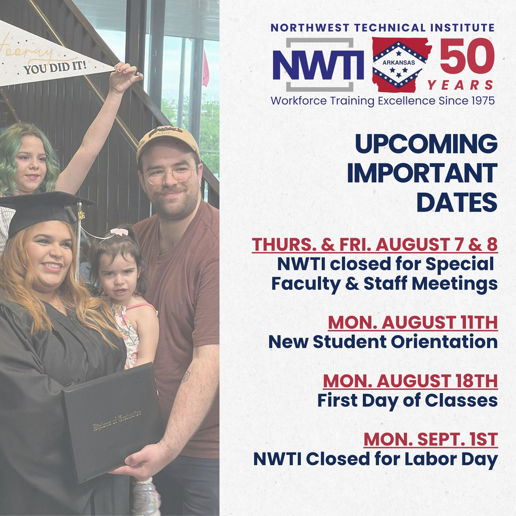 NWTI upcoming important dates