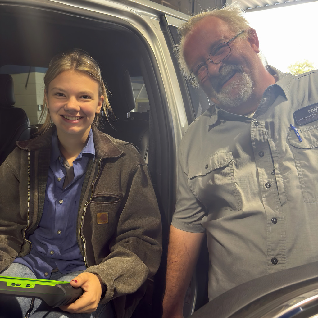 President Patty takes his truck to our autoshop