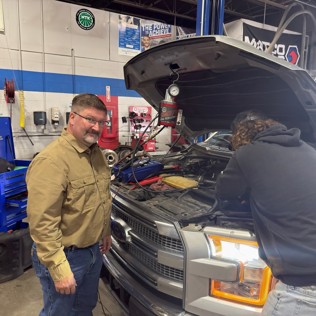 President Patty takes his truck to our autoshop