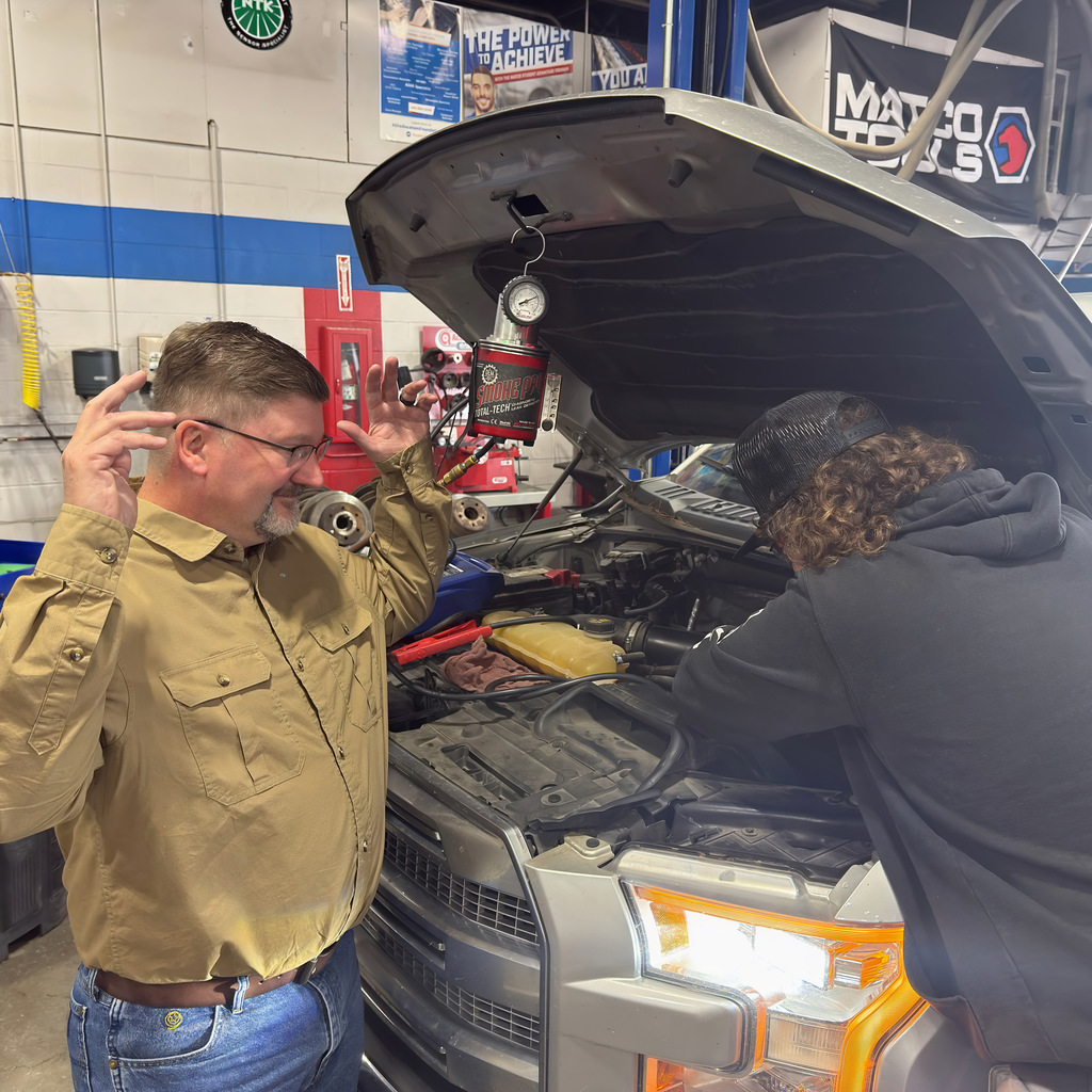 President Patty takes his truck to our autoshop