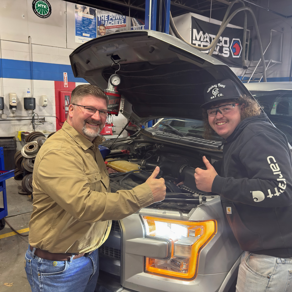President Patty takes his truck to our autoshop