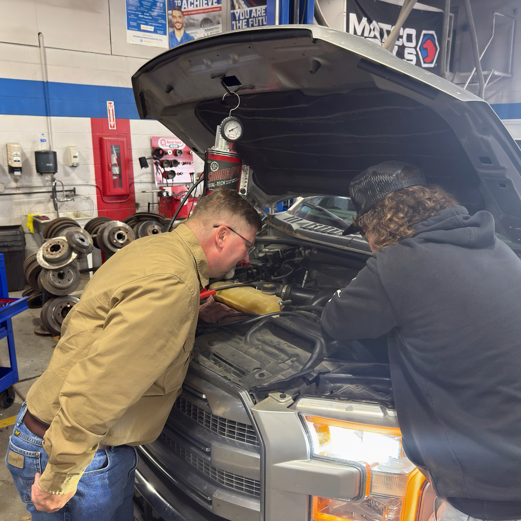 President Patty takes his truck to our autoshop
