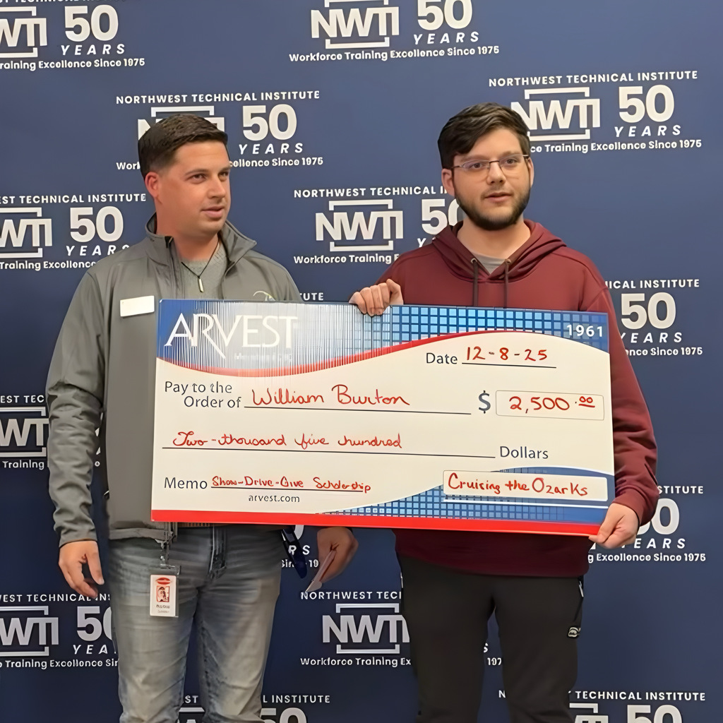 Cruising the ozarks scholarship recipient 