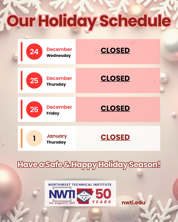 NWTI Christmas and New year’s hours