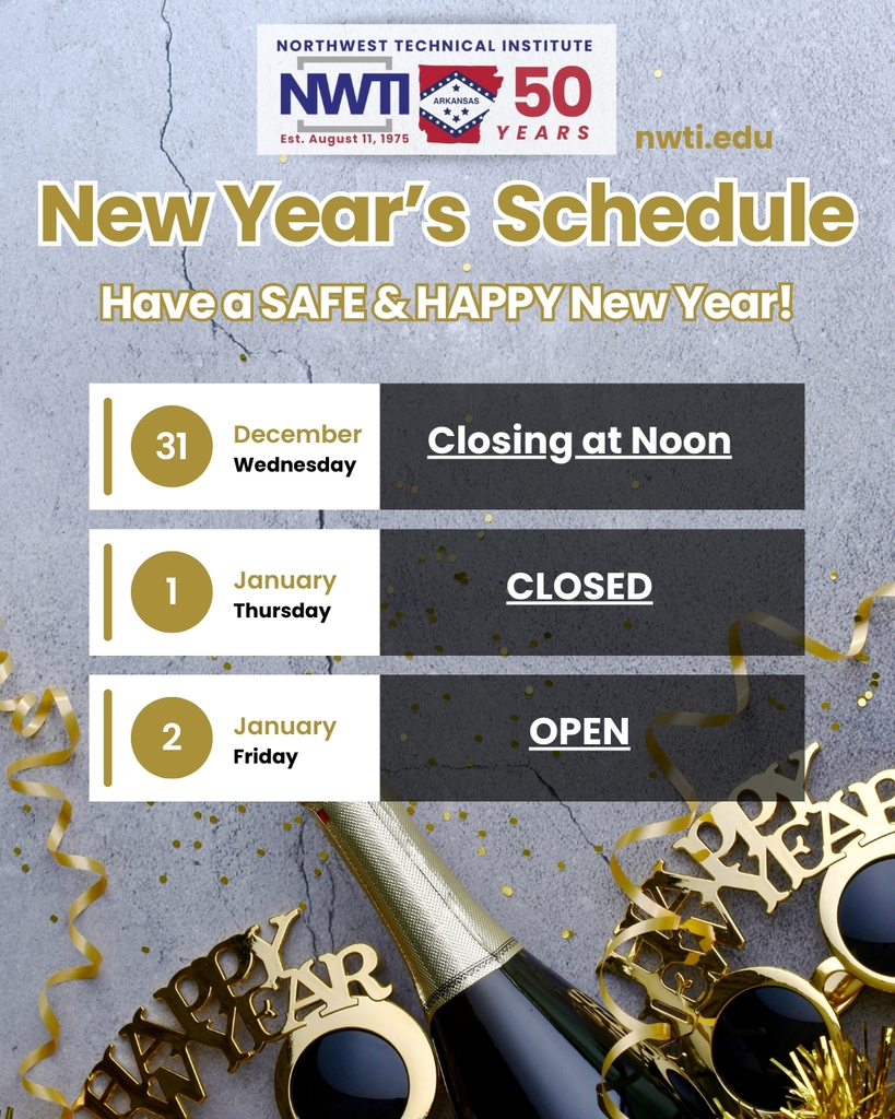 NWTI's New Year's Hours