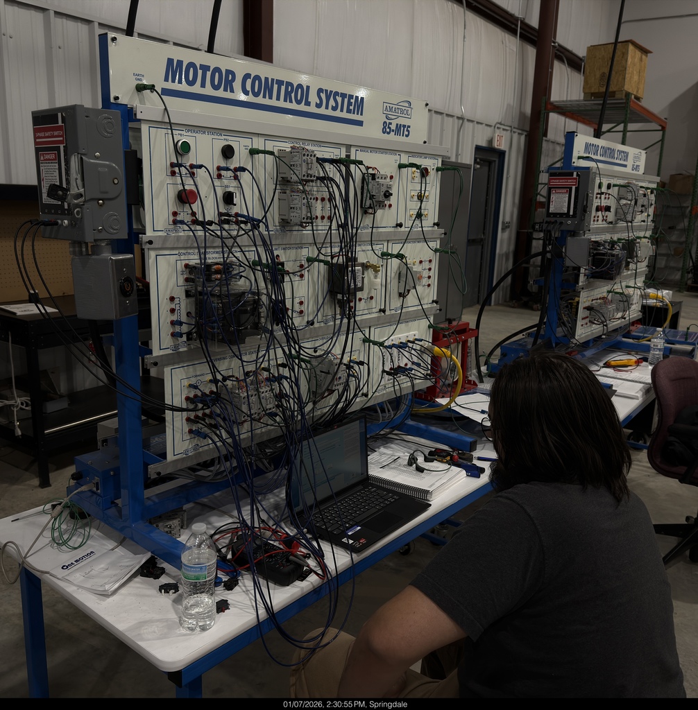 January 7th AC basic motor and motor controls students