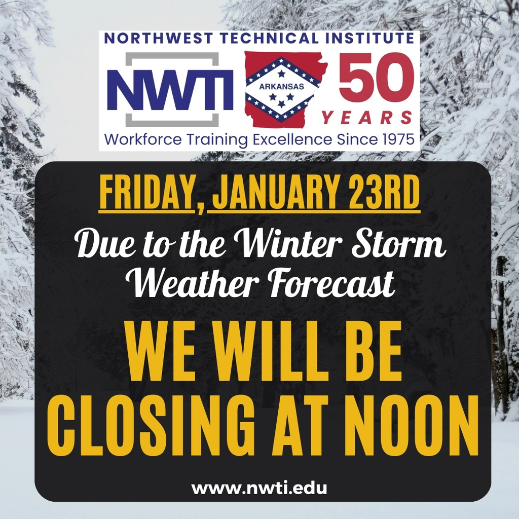 NWTI will be closing at noon on friday, january 23rd
