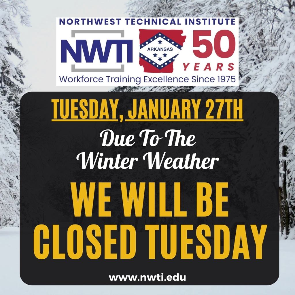 Due to the weather NWTI will be closed on Tuesday, January 27th