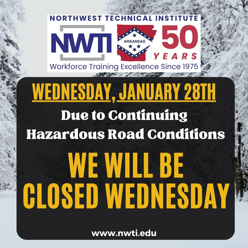 nwti will be closed on Wednesday January 28th