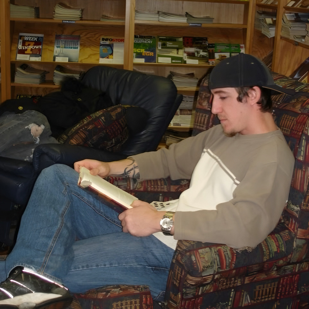 on wednesday, february fourth, former NWTI student A.J. Collins came to talk to our Info Systems class