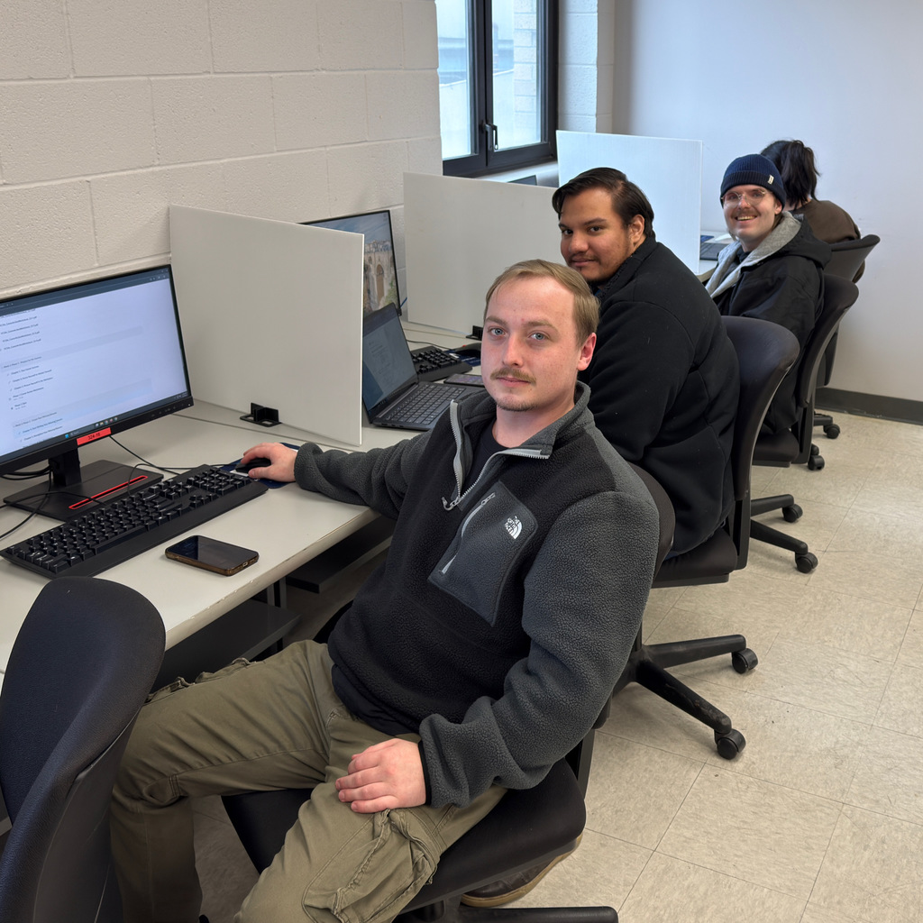 on wednesday, february fourth, former NWTI student A.J. Collins came to talk to our Info Systems class