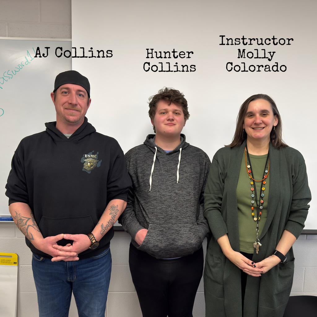 on wednesday, february fourth, former NWTI student A.J. Collins came to talk to our Info Systems class