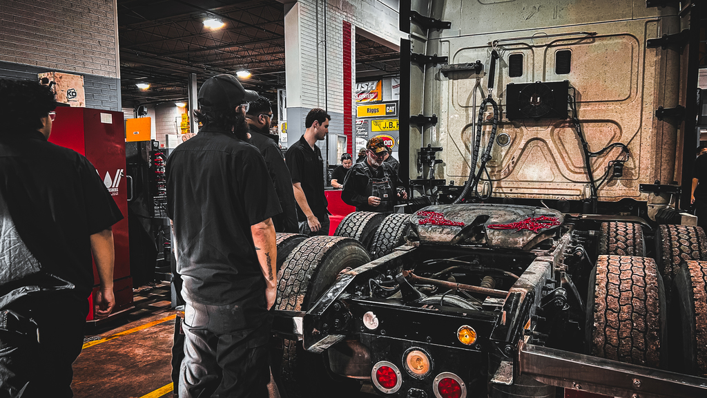 Friday, February 20th in the diesel truck tech shop