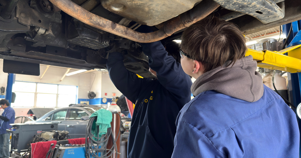 February 25, 2026 Automotive students hard at work making repairs