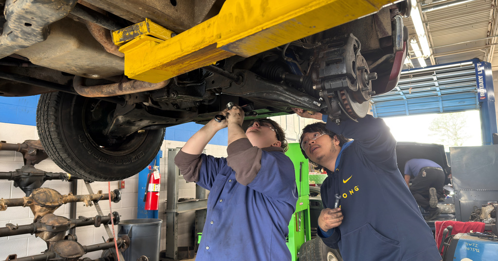 February 25, 2026 Automotive students hard at work making repairs