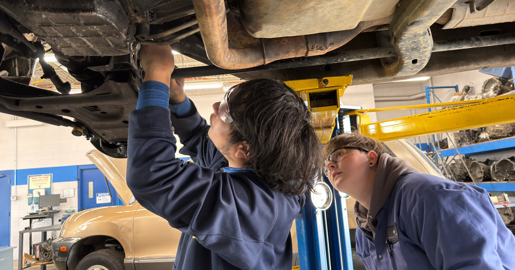 February 25, 2026 Automotive students hard at work making repairs