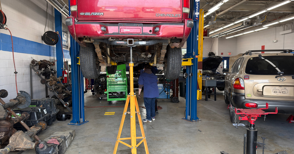 February 25, 2026 Automotive students hard at work making repairs