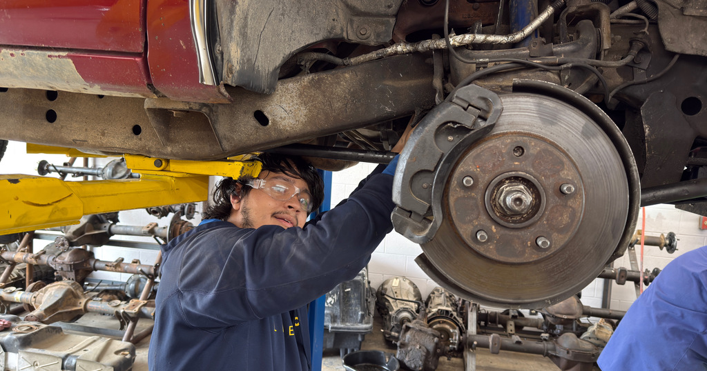 February 25, 2026 Automotive students hard at work making repairs