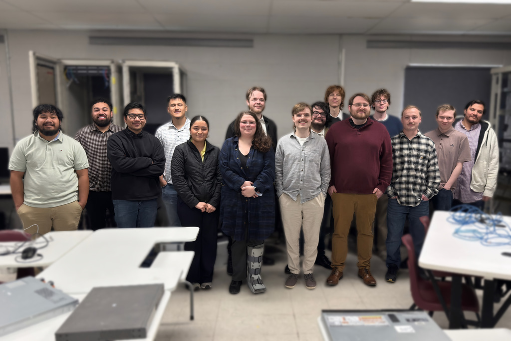 Wednesday, February 25th, Information systems students class picture