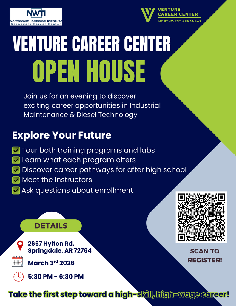 Secondary Career Center open house on March 3rd