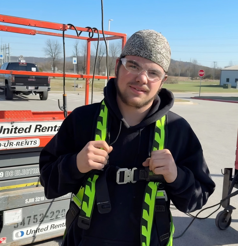 Welding students being interviewed