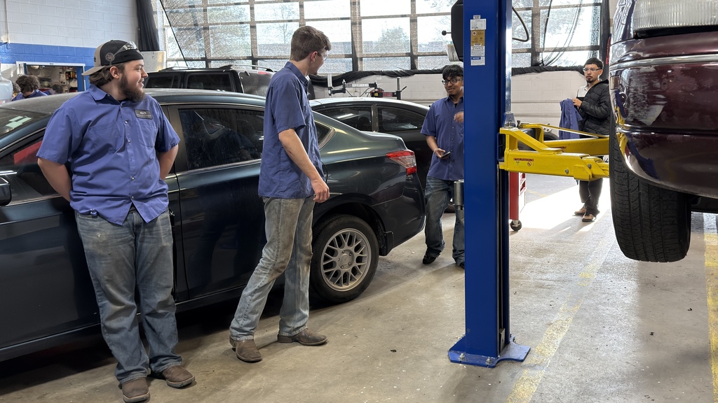 WHAT'S GOING ON AT NWTI TODAY? Trying to take pictures of SkillsUSA participants