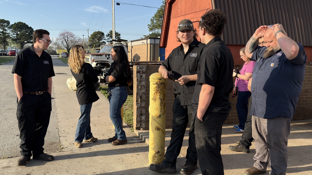 WHAT'S GOING ON AT NWTI TODAY? Trying to take pictures of SkillsUSA participants