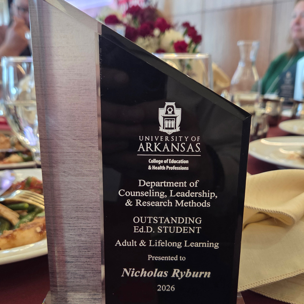 VP of NWTI Adult Education Nick Ryburn receives a prestigious award