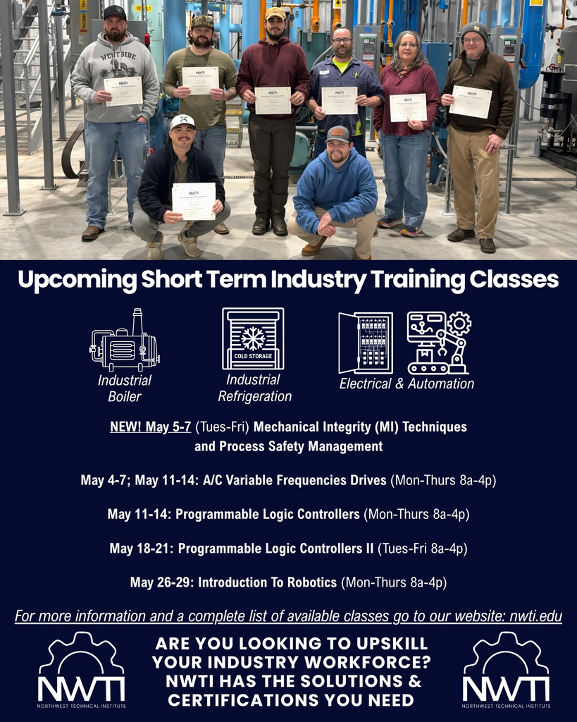 Upcoming short term industry classes for may
