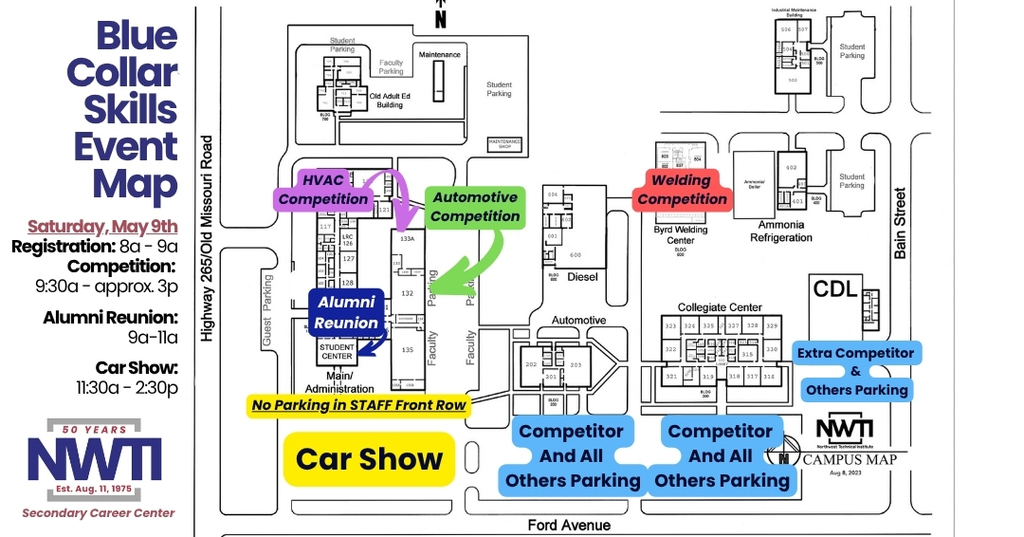 blue collar skills event map
