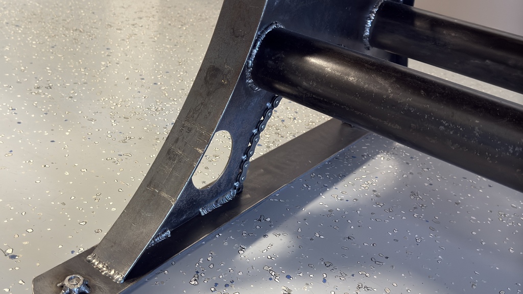 student welding project using different reclaimed materials