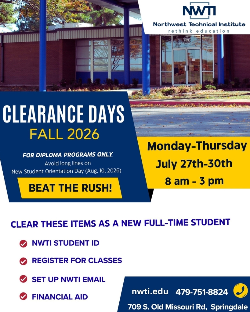 Clearance week for fall 2026 students