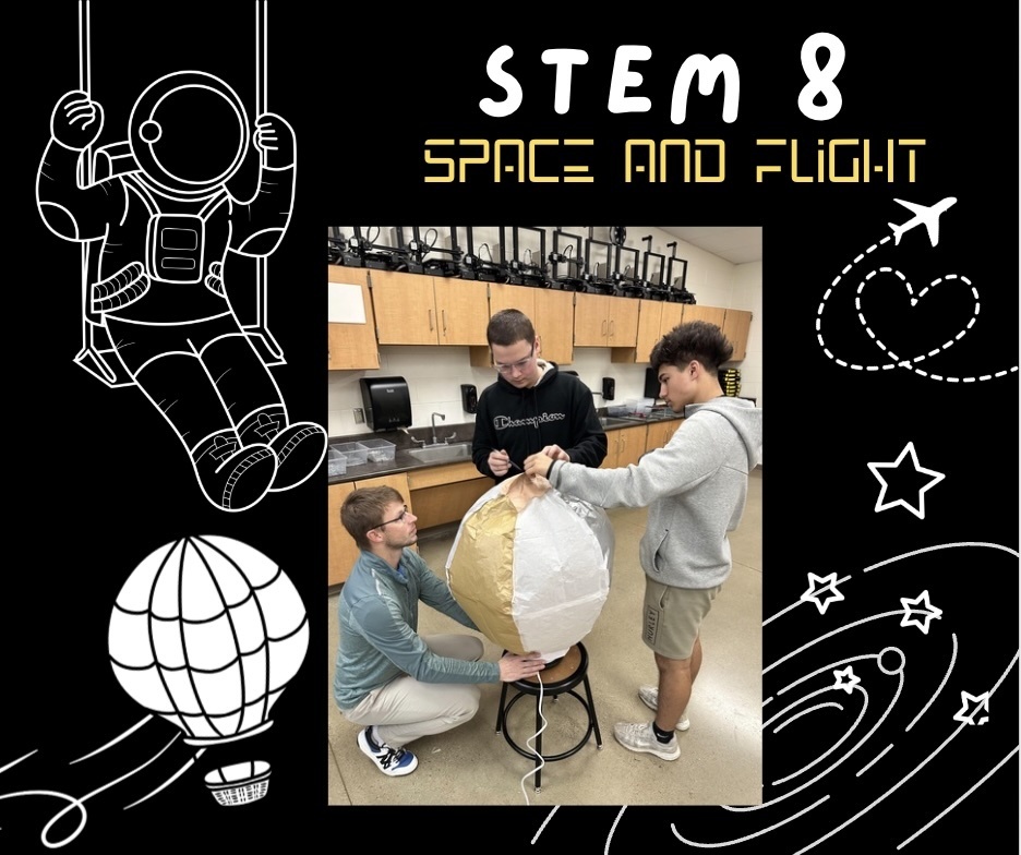 graphic image of students in stem class