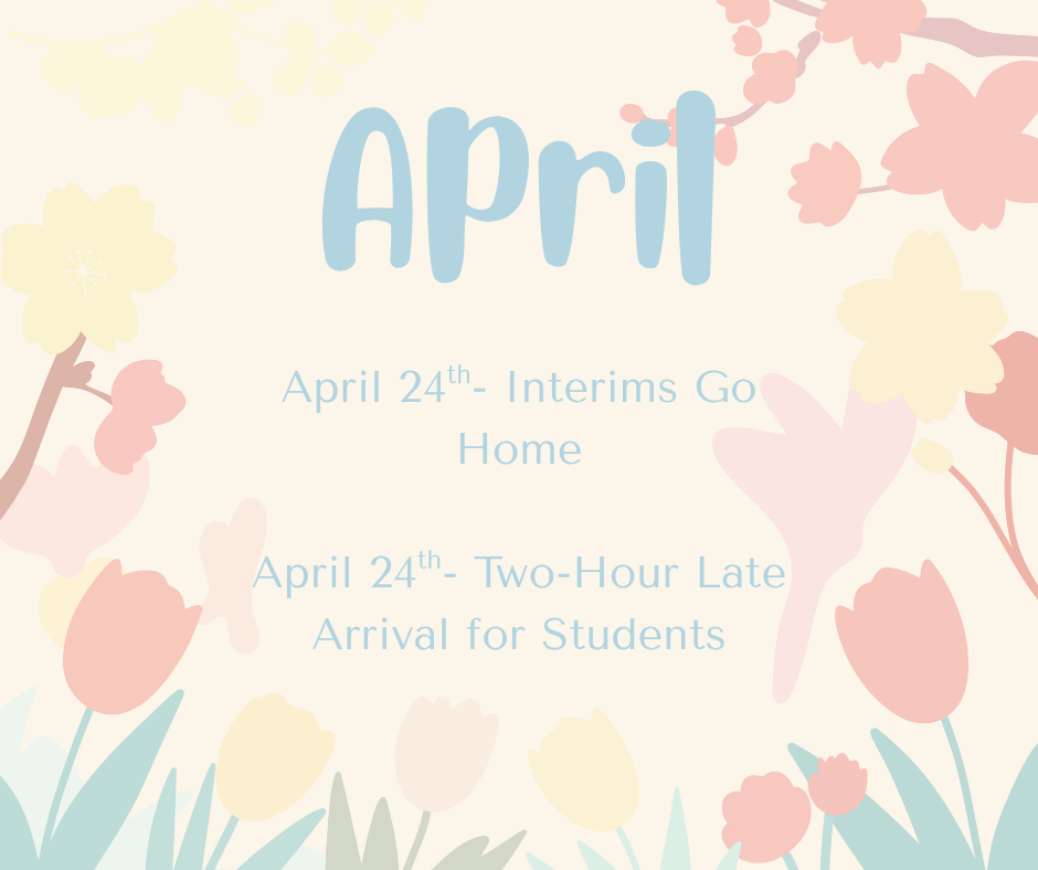 graphic image of important dates to remember for april