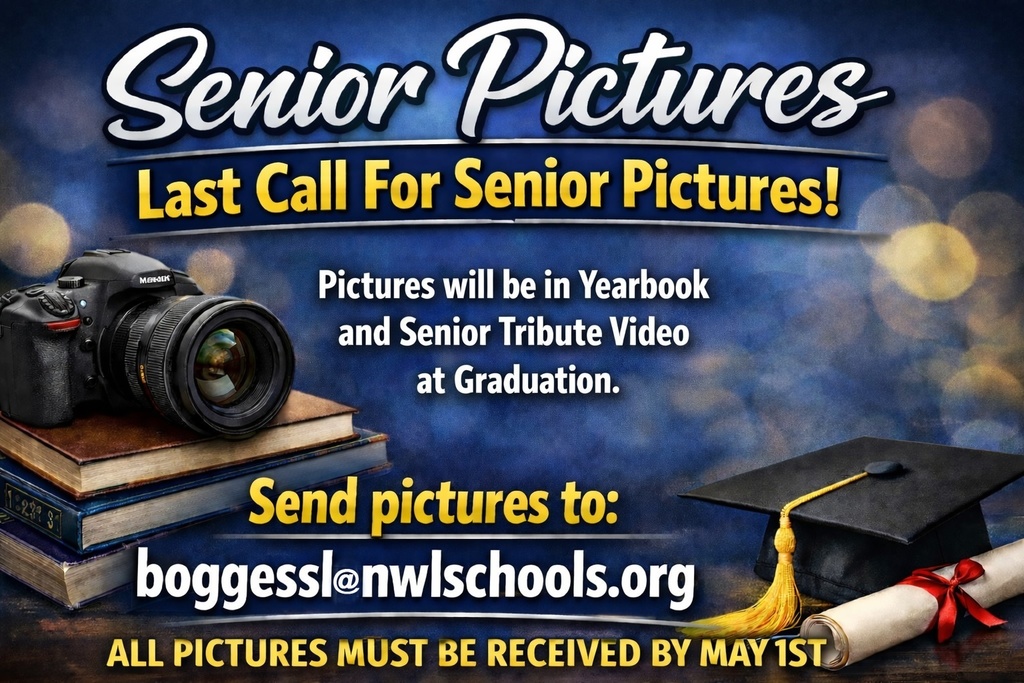 graphic image of senior pictures needed for graduation