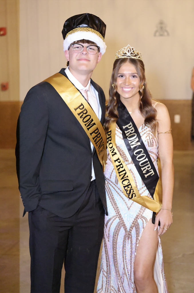 graphic image of prom prince and princess