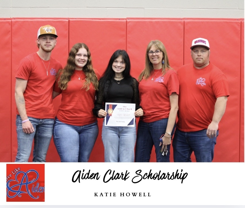 graphic image of aiden clark scholarship winners