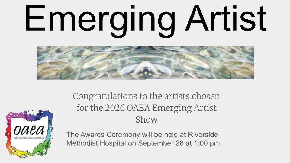 graphic image of emerging artist recipients