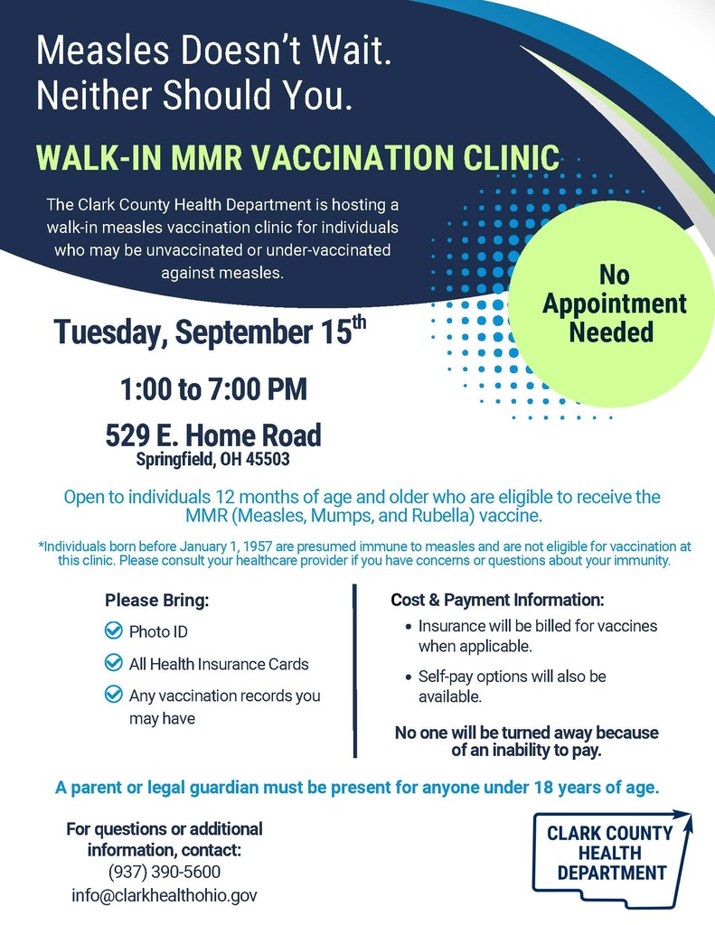 graphic image of measles walk in clinic on september 15th