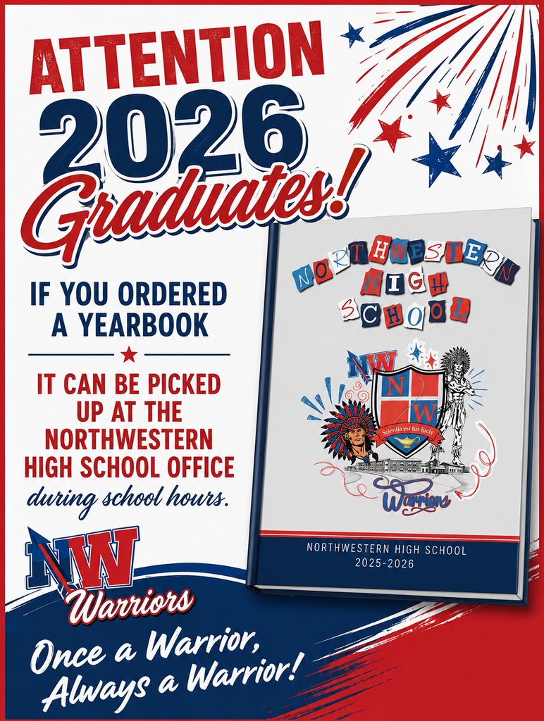 graphic image of yearbook pickup for the 2026 graduates