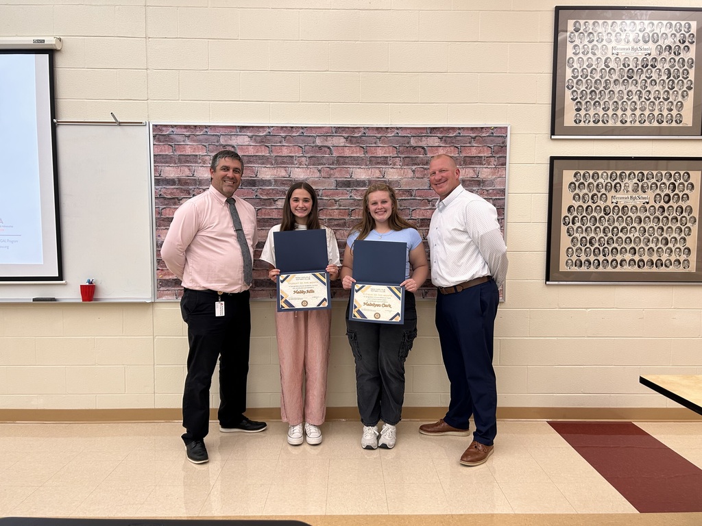 graphic image of rotary students of the month