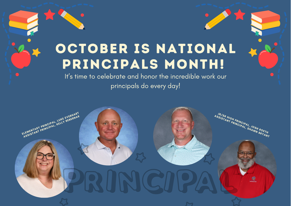 graphic image of national principals month recognition