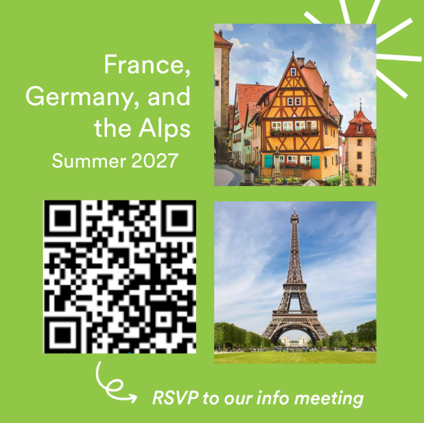 France Germany the Alps in Summer 2027