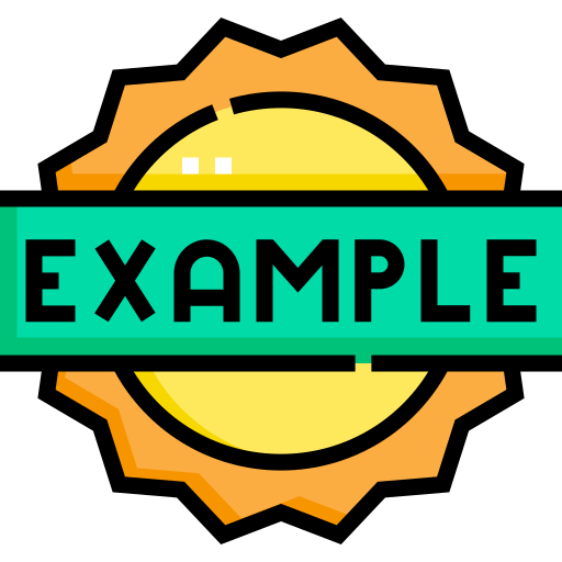 Example text in a banner