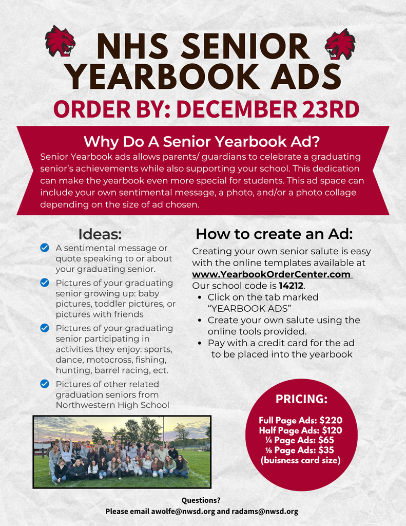 NHS Senior Yearbook Ads
