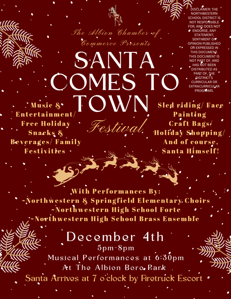 Santa Comes to Town December 4 from 5-8pm