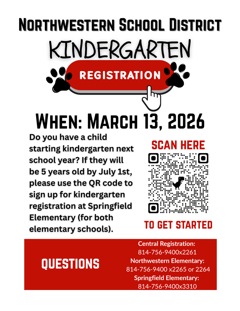 Kindergarten Registration March 13, 2026