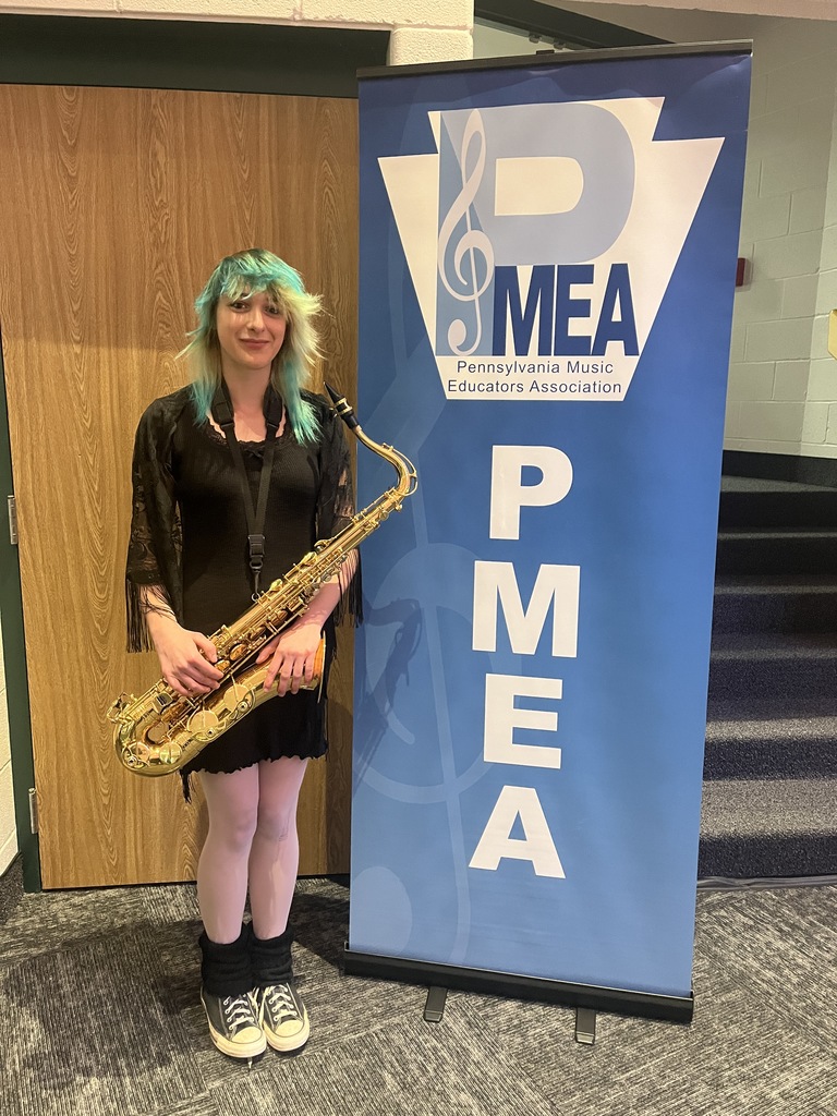 Student at District 2 Jazz Band Festival