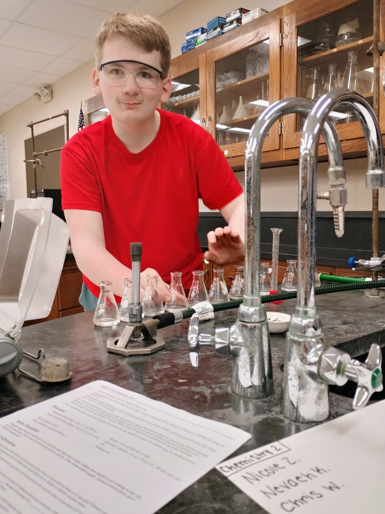 Chemistry 2 student in lab