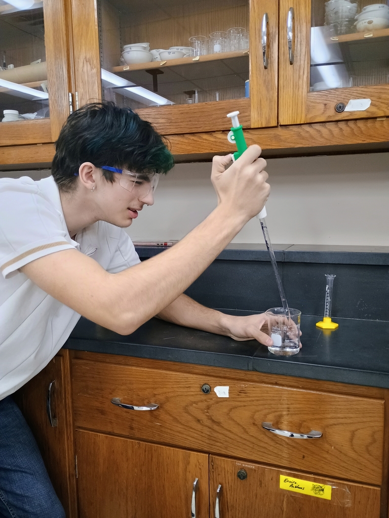 Chemistry 2 student in lab